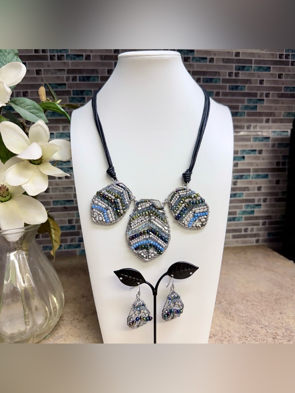 Karma Bella beaded Necklace and Earring set